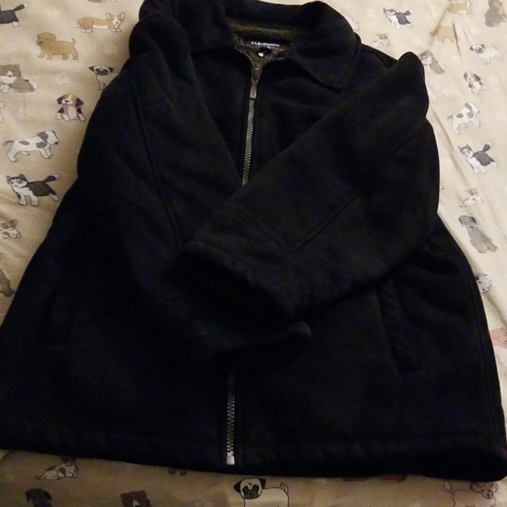 Claiborne men's faux suede leather jacket